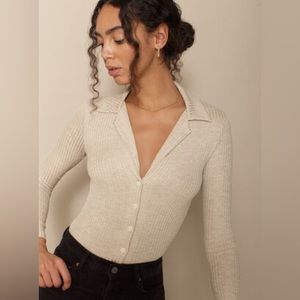 Reformation Irina Knit Top